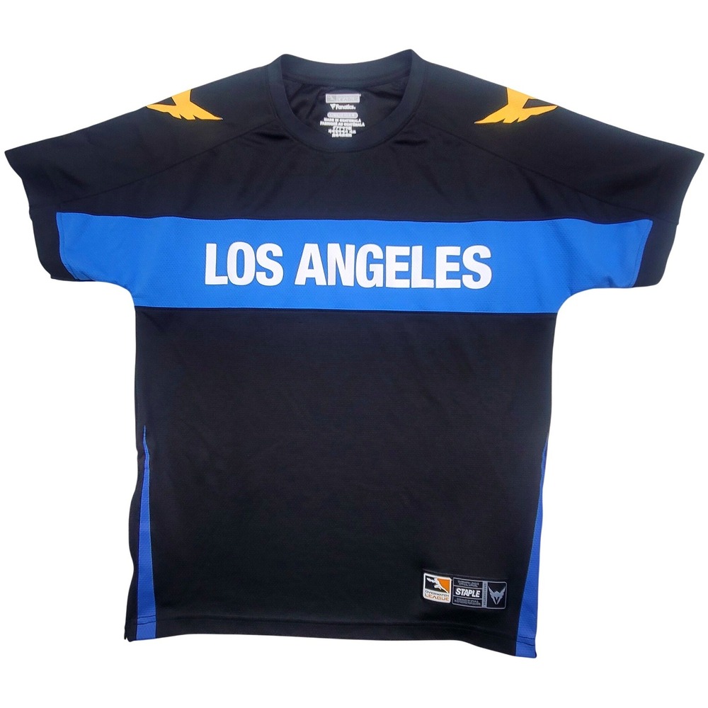 Overwatch League Los Angeles Valiant Fanatics Jersey Mens L‎ Black Blue Side Zip